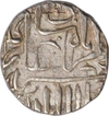 Silver Half Rupee Coin  Mahmudi  of Akbar of Mulher Mint.