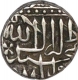 Silver Half Rupee Coin of Akbar of Mulher Mint.