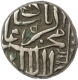 Silver Half Rupee Coin of Akbar of Mulher Mint.