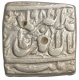 Silver Square Rupee Coin  of Akbar of Patna Mint