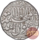 Silver Half Rupee Coin of Shah Jahan out of flan Mint.