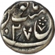 Silver Half Rupee Coin of Muhammad Shah Out of Flan Mint.