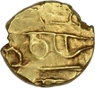 Gold Fanam Coin  of Krishnaraja Wodeyar III of Mysore State.