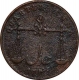 Copper Quarter Anna Coin  of Bombay Presidency.