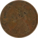 Copper One Twelfth Anna Coin of Victoria Queen of Calcutta Mint of 1875.