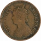 Copper Half Pice Coin of Victoria Empress of Calcutta Mint of 1897.