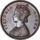 Copper One Quarter Anna Coin of Victoria Queen of Calcutta Mint of 1862.