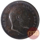 Copper One Quarter Anna Coin of King Edward VII of Calcutta Mint of 1905.