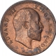 Copper One Quarter Anna Coin of King Edward VII of Calcutta Mint of 1906.