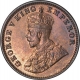 Bronze One Quarter Anna Coin  of King George V of Calcutta Mint of 1920.