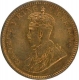 Bronze Quarter Anna Coin of King George V of Calcutta Mint of 1934.