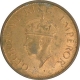 Bronze One Quarter Anna Coin of King George VI of Bombay Mint of 1940.