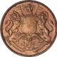 Copper Half Anna Coin of East India Company of Madras Mint of 1835.