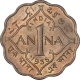 Cupro Nickel One Anna Coin of King George VI of Calcutta Mint of 1938.