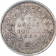 Slver Two Annas Coin of Victoria Queen of Bombay Mint of 1862.