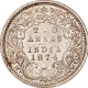 Silver Two Annas Coin of Victoria Queen of Bombay Mint of 1874.