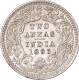 Silver Two Annas Coin of Victoria Queen of Calcutta Mint of 1895.