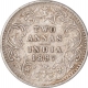 Silver Two Annas Coin of Victoria Empress of Bombay Mint of 1897.