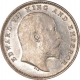 Silver Two Anna Coin of King Edward VII of Bombay Mint of 1910.