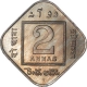 Cupro Nickel Two Annas Coin of King George V of Bombay Mint of 1936.