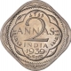 Cupro Nickel Two Annas Coin of King George VI  of Bombay Mint of 1939.