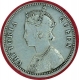 Silver Quarter Rupee Coin of Victoria Queen of Bombay Mint of 1875.