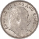 Silver Quarter Rupee Coin of King Edward VII of Calcutta Mint of 1907.