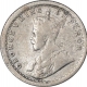 Silver Quarter Rupee Coin of King George V of  Calcutta Mint of 1911.