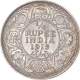 Silver Quarter Rupee Coin of King George V of Bombay Mint of 1915.