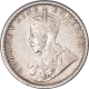 Silver Quarter Rupee Coin  of King George V of Calcutta Mint of 1916.