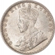 Silver Quarter Rupee Coin of King George V of Calcutta Mint of 1917.