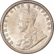 Silver Quarter Rupee Coin of King George V of Calcutta Mint of 1926.