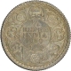 Silver Quarter Rupee Coin of King George V of Calcutta Mint of 1930.