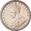 Silver Quarter Rupee Coin of King George V of Calcutta Mint of 1936.