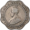 Cupro Nickel Four Annas Coin  of King George V of Calcutta Mint of 1920.