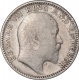 Silver Half Rupee Coin of King Edward VII of Calcutta Mint of 1906.