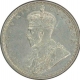 Silver Half Rupee Coin of King George V of Bombay Mint of 1914.