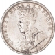 Silver Half Rupee Coin of King George V of Bombay Mint of 1917.