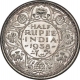 Silver Half Rupee Coin of King George VI of Bombay Mint of 1938.