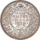 Silver Half Rupee Coin  of King George VI of Calcutta Mint of 1939.