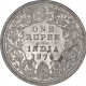 Silver One  Rupee Coin of Victoria Queen of Calcutta Mint of 1876.