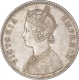 Silver One Rupee Coin of Victoria  Empress of Calcutta Mint of 1884.