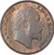 Bronze One Twelfth Anna Coins of King Edward VII of Calcutta Mint of 1910.