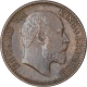 Bronze One Twelfth Anna Coins of King Edward VII of Calcutta Mint of 1908.