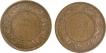 Bronze Half Pice Coins of King George VI of Calcutta Mint of different Year.