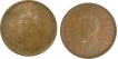 Bronze Half Pice Coins of King George VI of Calcutta Mint of different Year.