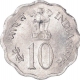 Aluminium Ten Paise Coin of Hyderabad Mint of Republic India of the Year 1974.