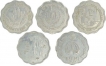 Aluminium Ten Paisa Coins of  Republic India.