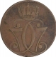 Copper One Skilling  of Christian VII of Denmark.