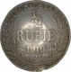 Silver Half Rupia Coin of Wilhelm II of German East Africa.